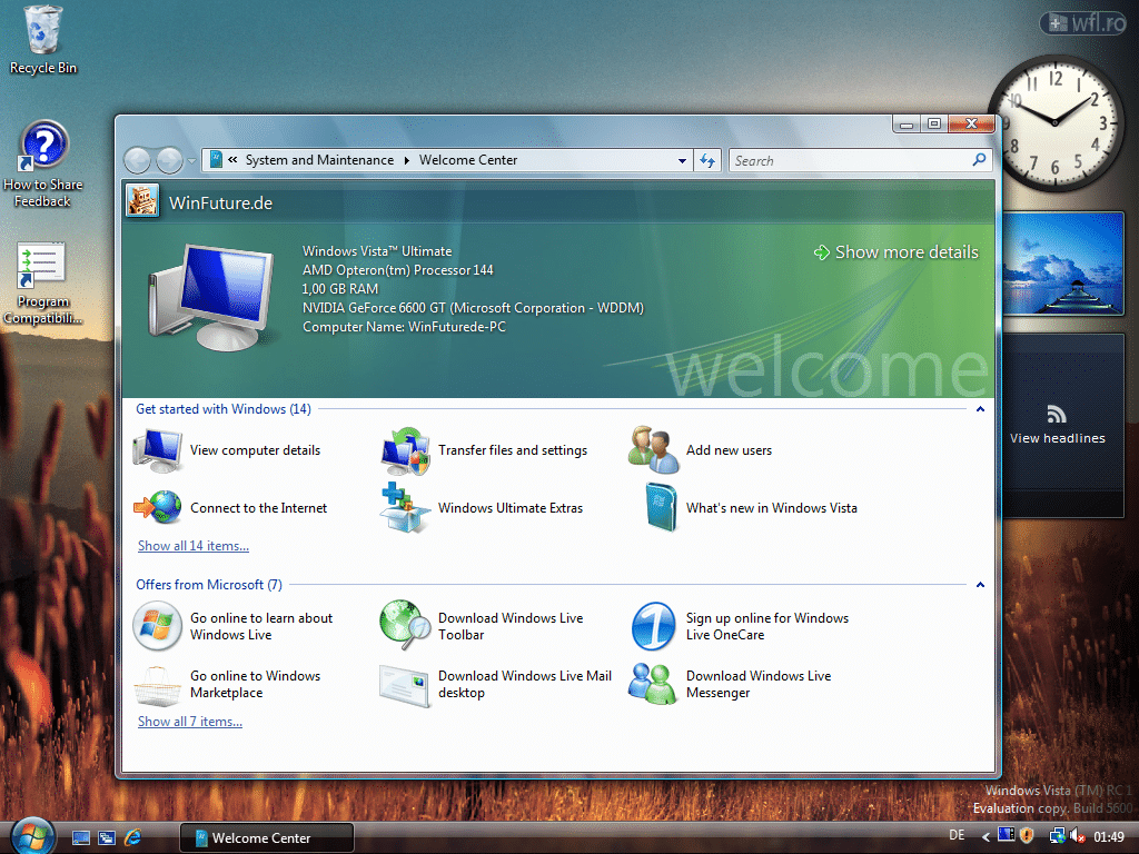 Windows Vista Build 5600