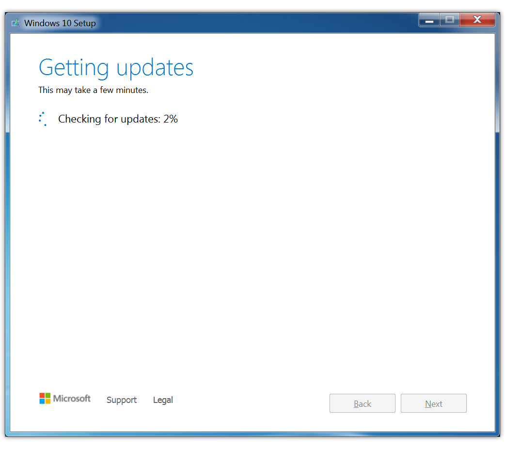 Cum facem upgrade gratuit de la Windows 7 la Windows 10 - Asistentul de Instalare caută după actualizări