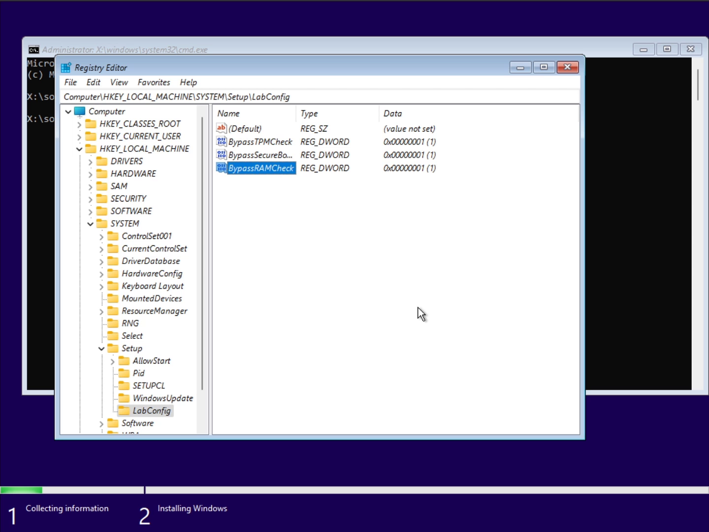 Cum instalezi Windows 11 pe orice PC - Cele 3 chei de regiștri