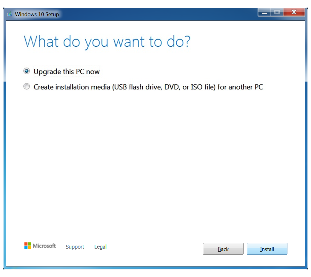 Cum facem upgrade gratuit de la Windows 7 la Windows 10 - Upgrade sau mediu de instalare pentru alt PC?