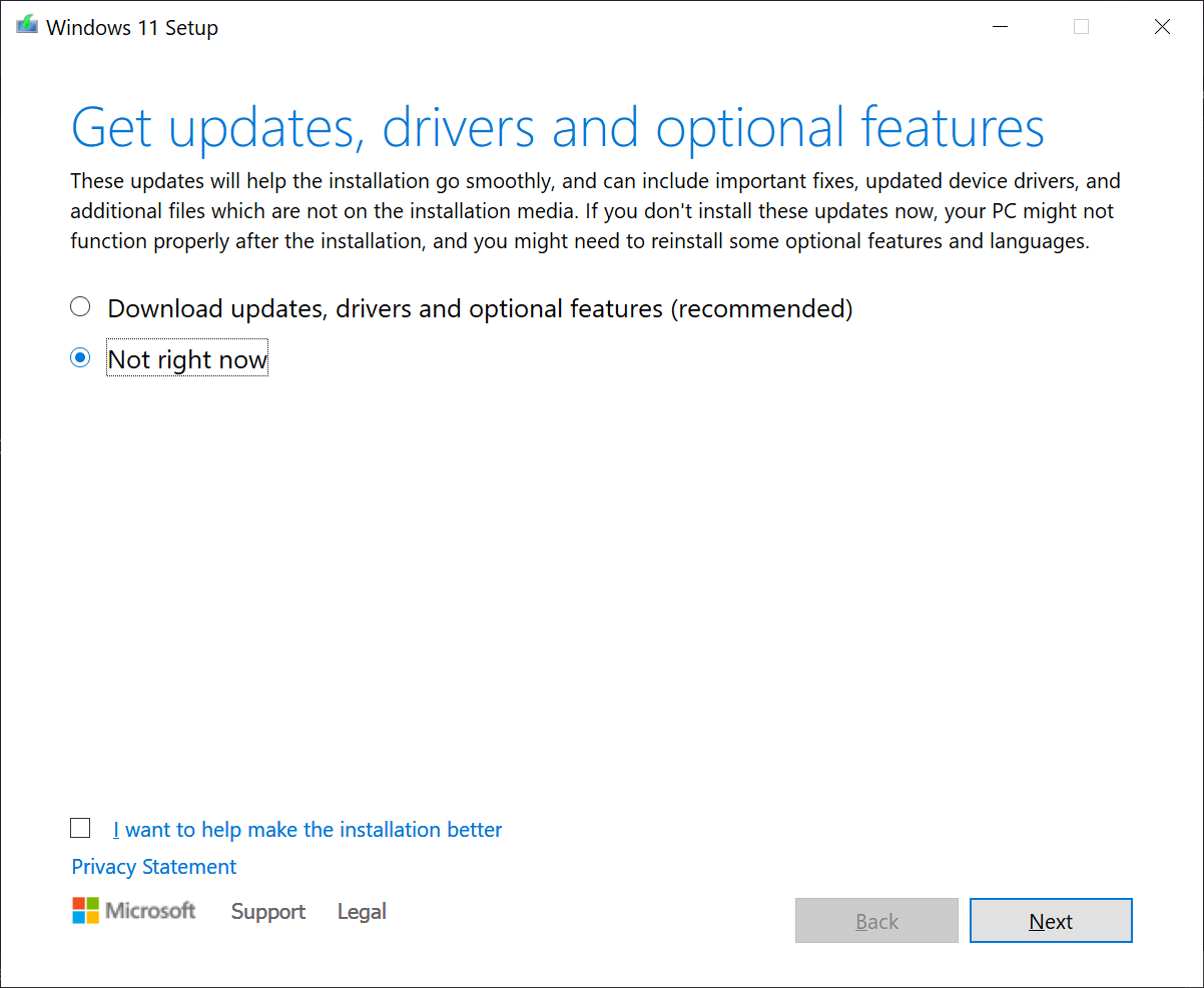 Upgrade de la Windows 10 la Windows 11 - Windows 11 Setup 2